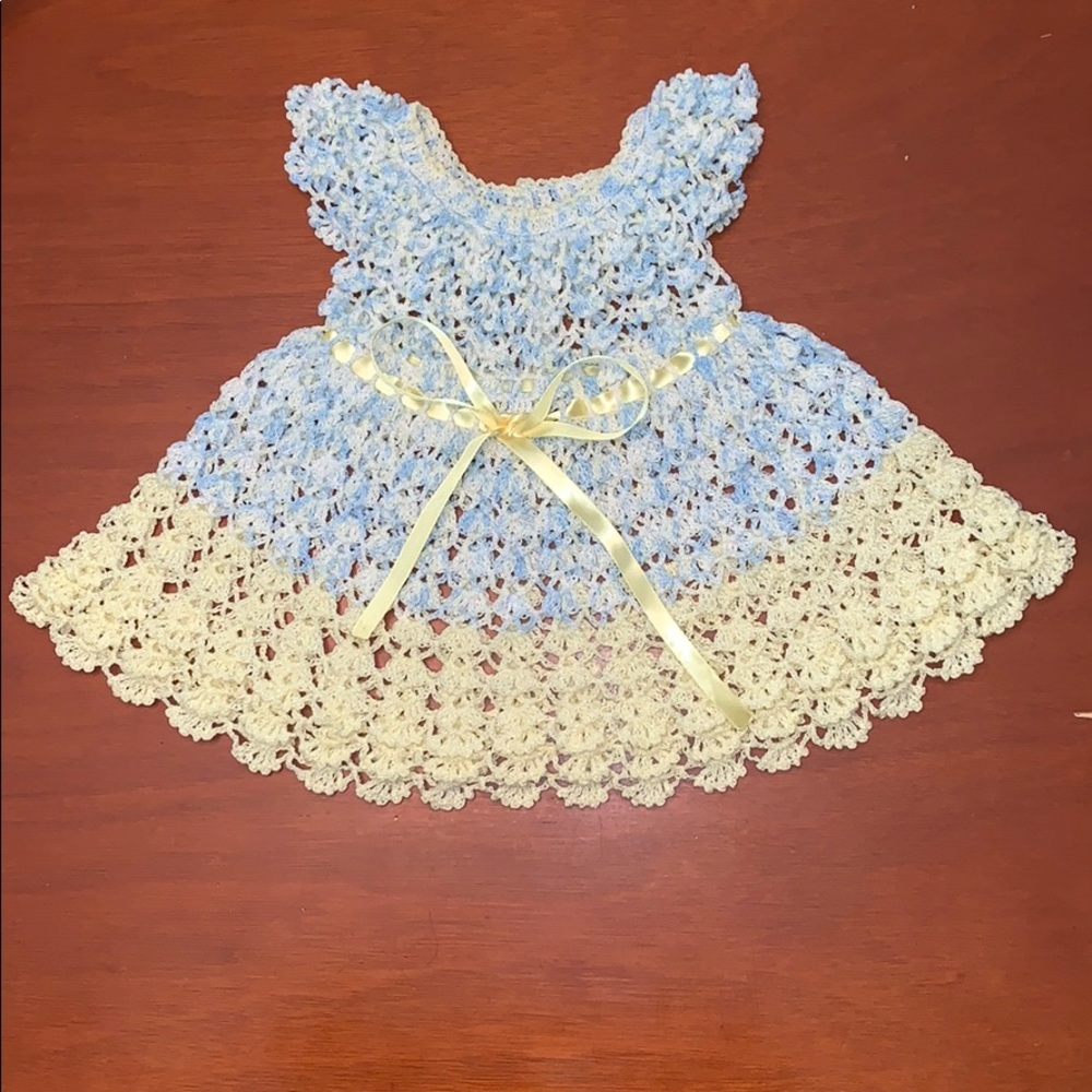 baby dress handmade crocheted